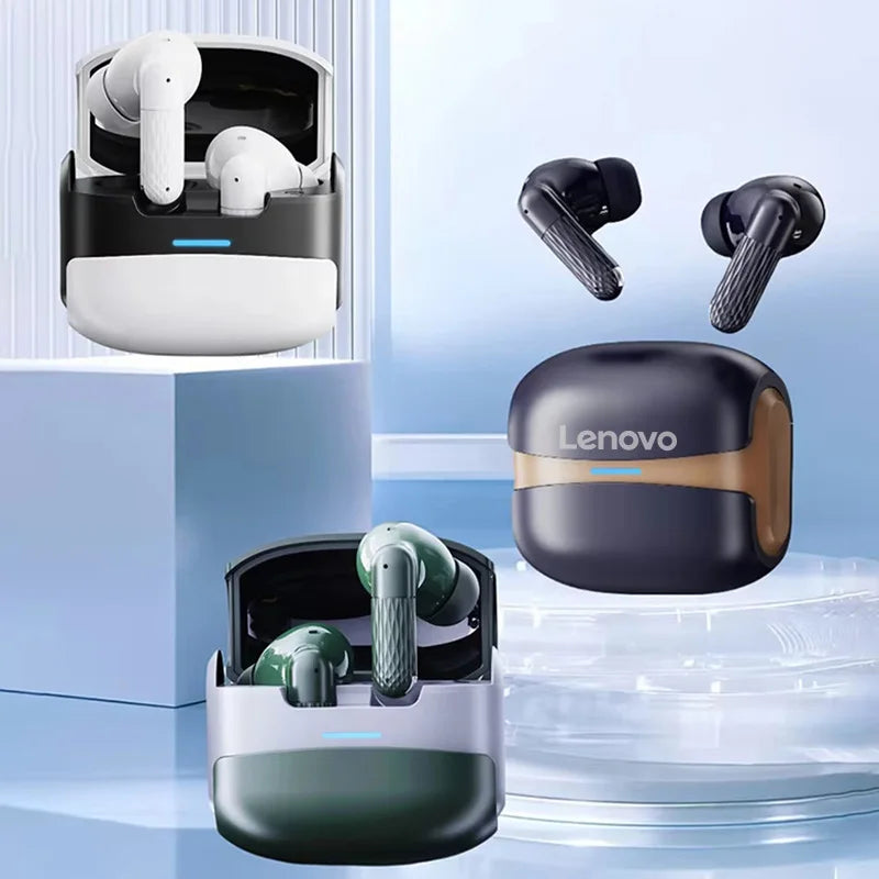 Écouteurs Sans Fil Lenovo – Bluetooth, Réduction de Bruit, Longue Autonomie